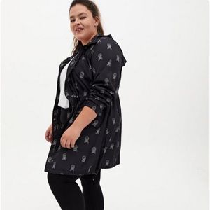 Torrid Nylon Longline Rain Jacket